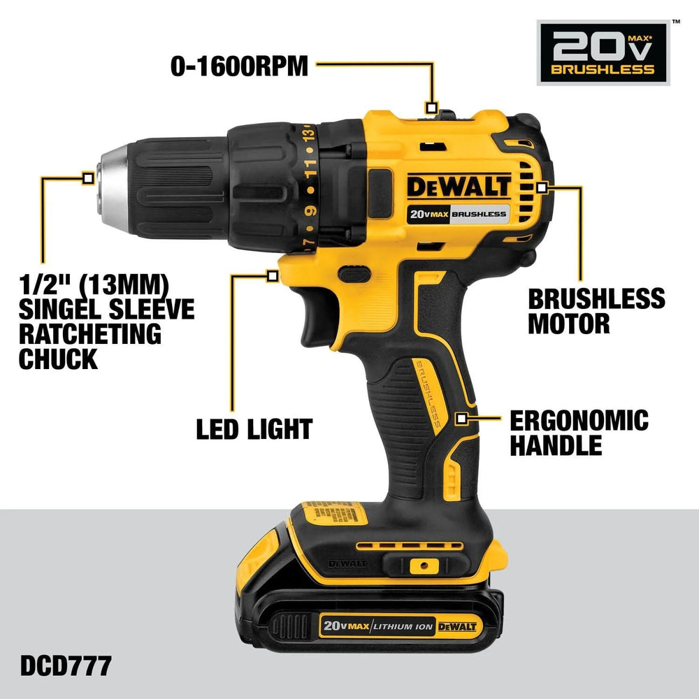 20V MAX XR BRUSHLESS IMPACT DRIVER AND HAMMER DRILL COMBO KIT