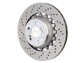 SHW 15-18 BMW X5 M 4.4L Left Rear Cross-Drilled Lightweight Brake Rotor (34212284903)