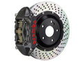 Brembo SS Rear GTS BBK 4 Piston Cast 380x28 2pc Rotor Drilled-Black HA
