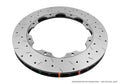 DBA 08-20 Nissan 370Z 5000 Rotor XS Cross Drilled & Slotted w/Replacement NAS Nuts KP