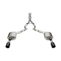 3.0 Dual Rear Exit Cat-Back Exhaust System with 4.5 Black PVD Straight Cut Tips