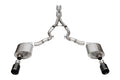 3.0 Dual Rear Exit Cat-Back Exhaust System with 4.5 Black PVD Straight Cut Tips