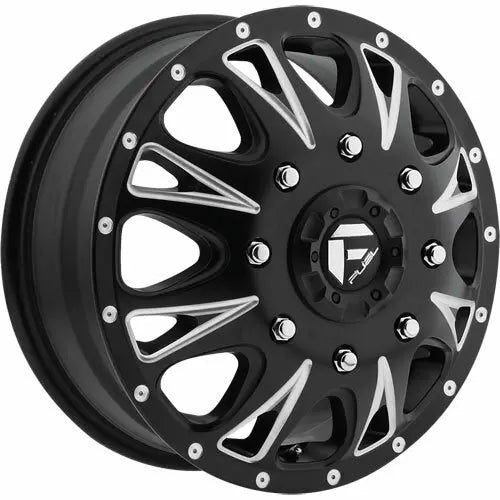 ~(34 lbs. 20X20X9)~ THROTTLE 17x6.5 8x210.00 MATTE BLACK MILLED (129 mm)