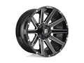 ~(44 lbs. 23X23X13)~ CONTRA 20x10 5x139.70/5x150.00 GLOSS BLACK MILLED (-18 mm)