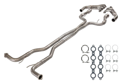 Pontiac G8 Catted Long Tube Header with Mid Pipes Pypes Exhaust