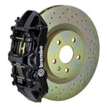 Brembo 97-04 Corvette C5 Front GTS BBK 6 Piston Cast 350x34 2pc Rotor Slotted TY3L - Black HA