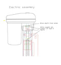 POWERHEAD ASSEMBLY SET 4 BLACK