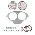AutoMeter Arctic White 55-56 Chevy Car Direct-Fit Billet Panel/Gauge Kit - 3-3/8in. (x2)