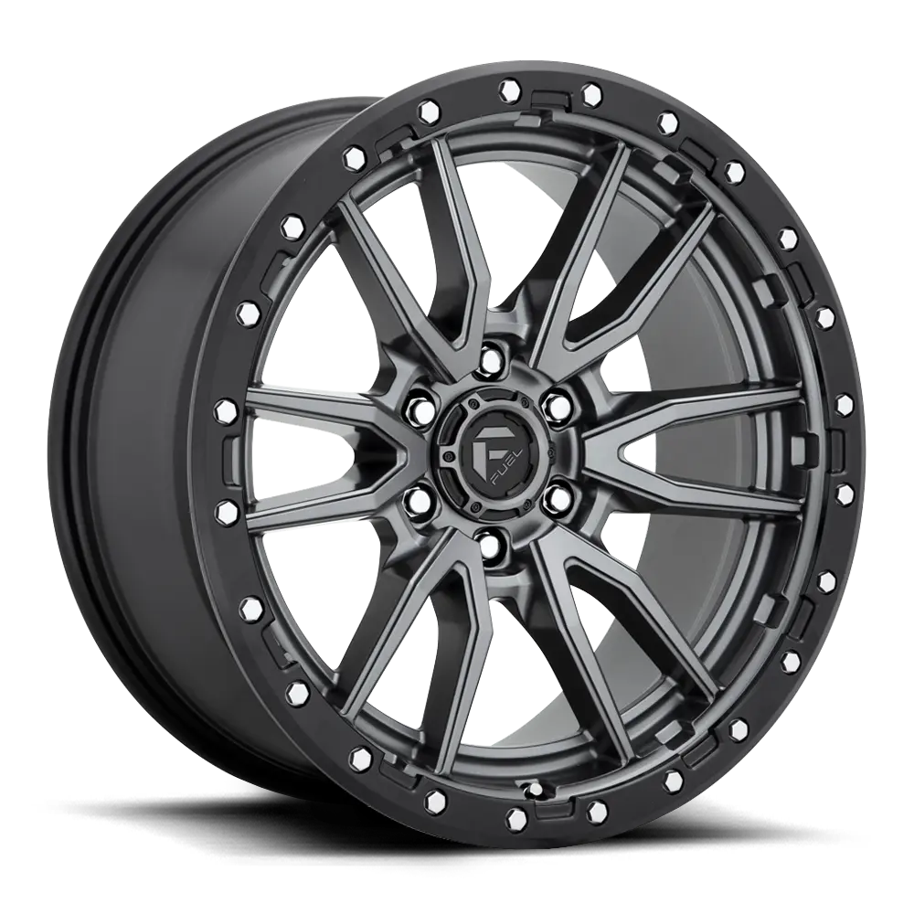 ~(37 lbs. 20X20X12)~ REBEL 17x9 6x120.00 MATTE GUN METAL BLACK BEAD RING (1 mm)