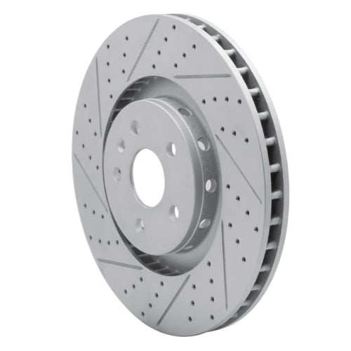 R1 09-15 Cadillac Cts Front Left Drilled & Slotted Geo-Carbon Rotor