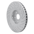 R1 09-15 Cadillac Cts Front Left Drilled & Slotted Geo-Carbon Rotor