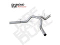 DPF Back Exhaust For 2014 RAM 2500 6.7L Mega Cab Short Box 4 Inch Single/Dual Split Rear Aluminized Diamond Eye