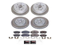 Power Stop 16-22 Nissan Frontier Front and Rear Semi-Coated Rotor Kit
