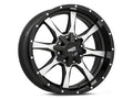 MO970 18x9 5x139.70/5x150.00 GLOSS BLACK W/ MACHINED FACE (18 mm)