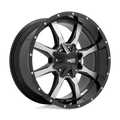 MO970 18x9 5x139.70/5x150.00 GLOSS BLACK W/ MACHINED FACE (18 mm)