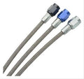 Goodridge 01-03 HD FXDXT +2in Black Brake Line Kit w/Black Fittings