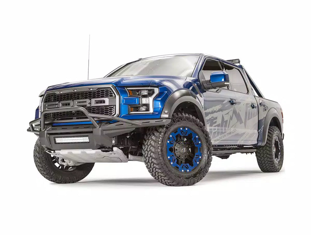 17-C RAPTOR AERO FRONT BUMPER W PRE-RUNNER GUARD MATTE BLACK
