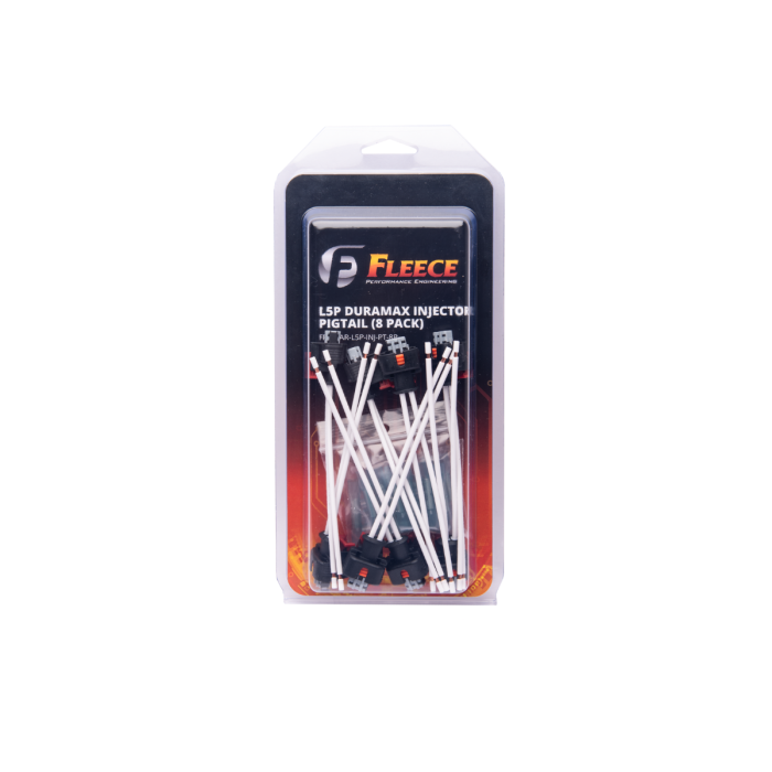 Fleece Performance 17-22 GM 2500/3500 Duramax Replacement Fuel Injector Connector w/Pigtail (8 Pack)