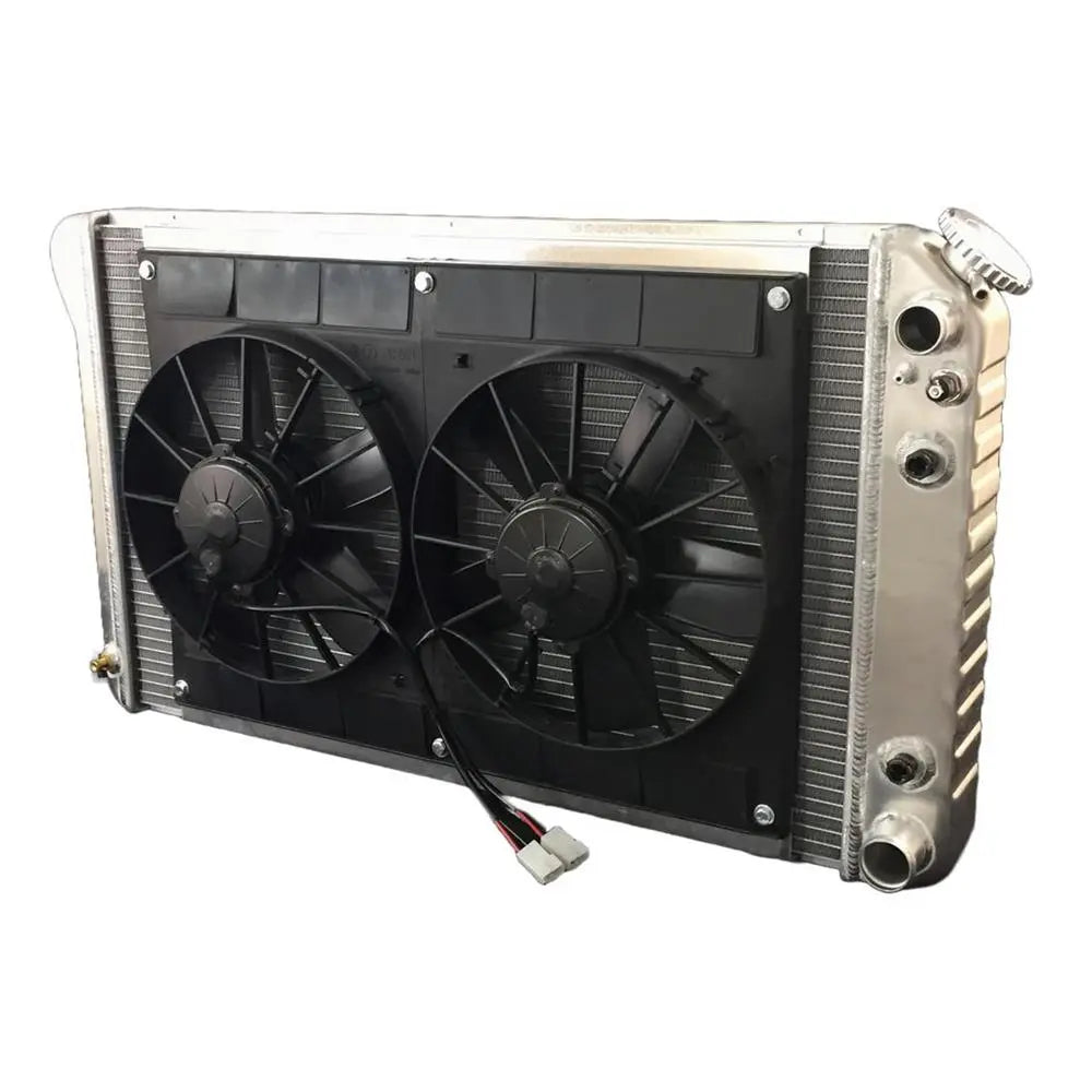 Radiator w/Fans Nova LS 73-74 Auto Trans Raw