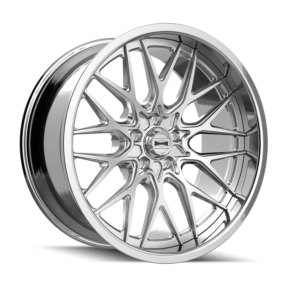 BRUSHED CENTER WITH POLISHED LIP