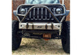 ~(80 lbs. 48X24X12)~ JK Stubby Front Bumper W/Grill Hoop/Stinger Bare Steel Motobilt