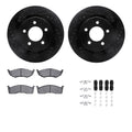 R1 E- Line Series Brake Rotor - D/S - Black w/ Ceramic Pads Hdw Fits Chrysler 300M