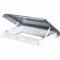 SKYMAXX LX PLUS THIN MANUAL LIFT LID W/4 OPEN POSITIONS & LED WHITE/SMOKE