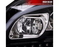 W164 PROJECTOR HEADLIGHTS WITH SEQUENTIAL LED TURN SIGNAL GLOSSY BLACK HOUSING AND CLEAR LENS - HALOGEN BULBS INCLUDED - US SPEC VEHICLES ONLY