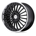 ~(28 lbs. 19X19X10)~ TSW SILVERSTONE 17x8.0 5/120 ET20 CB76.1 GLOSS BLACK W/MIRROR CUT LIP