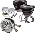 S&S Cycle 84-99 BT 96in Sidewinder Big Bore Stroker Kit - Wrinkle Black