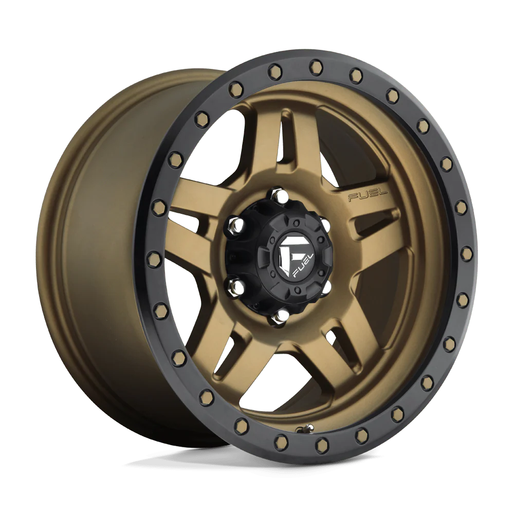~(28 lbs. 20X20X11)~ ANZA 17x8.5 6x139.70 MATTE BRONZE BLACK BEAD RING (-6 mm)