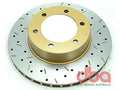 DBA 7/96+Toyota Landcruiser 90 Series Front Drilled & Slotted 4000 Series Rotor