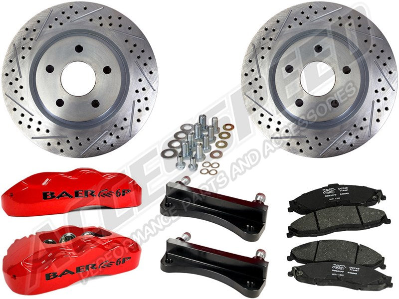 14" Pro Brake Sys RR Red 06-09 Tblazer
