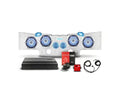 0718 WRANGLER JK/JKU OVERHEAD PACKAGE WHITE SOUND BAR W/WHITE METAL SPEAKER GRI