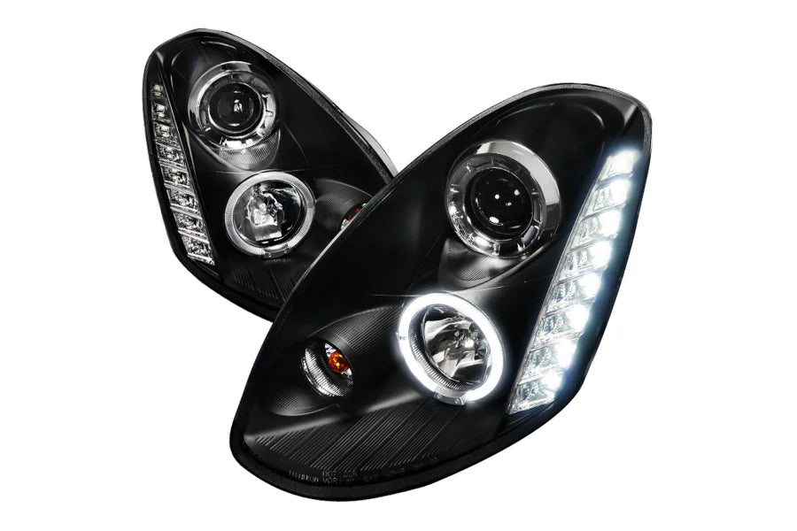 PROJECTOR HEADLIGHT BLACK HOUSING S