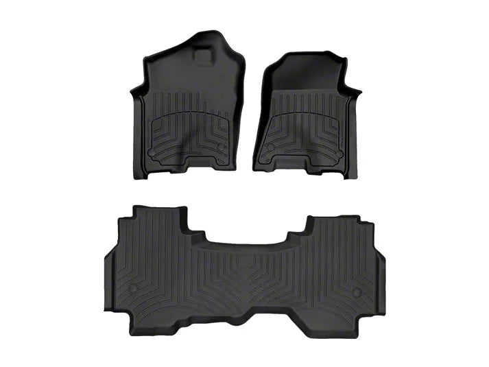 WeatherTech Black Front Rear FloorLiner HP Fits -20-24 Dodge RAM 441428-1-4IM