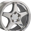 17 IN REPLICA WHEEL CV01 FITS CHEVROLET CORVETTE ZR1 RIM 17X9.5 POLISHED WHEEL