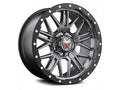 Mamba M25 18x9 6x139.7 ET0 Matte Grey w/ Black Lip Edge