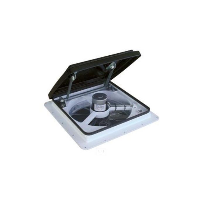MAXXFAN PLUS ROOF VENT W/ 12V FAN THERMOSTAT & REMOTE POWERED LIFT 10 SPEE