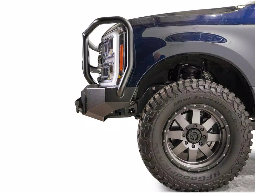 23C F250/F350 SUPER DUTY PREMIUM FRONT WINCH BUMPER W/ FULL GRILL GUARD BARE