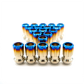 Billetworkz Torched Titanium Lug Nuts - 12x1.5mm - Fits Hondas Acuras Toyotas Lexus Mazda and Mitsubishi