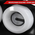 COUPE LED TAIL LIGHTS MATTE BLACK HOUSING CLEAR LENS WHITE LED BAR SEQUENTIAL TURN SIGNAL WITH BREATHING LIGHT EFFECT