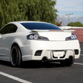 COUPE LED TAIL LIGHTS MATTE BLACK HOUSING CLEAR LENS WHITE LED BAR SEQUENTIAL TURN SIGNAL WITH BREATHING LIGHT EFFECT
