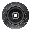 R1 70-72 Ford Country Squire Front Left Drilled & Slotted Silver Brake Rotor