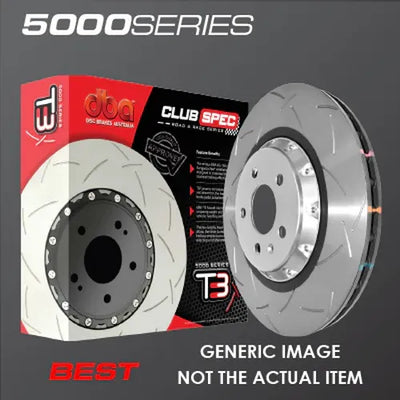 DBA 09-11 Volkswagen CC 3.6L Front 5000 Series Drilled & Slotted Ring