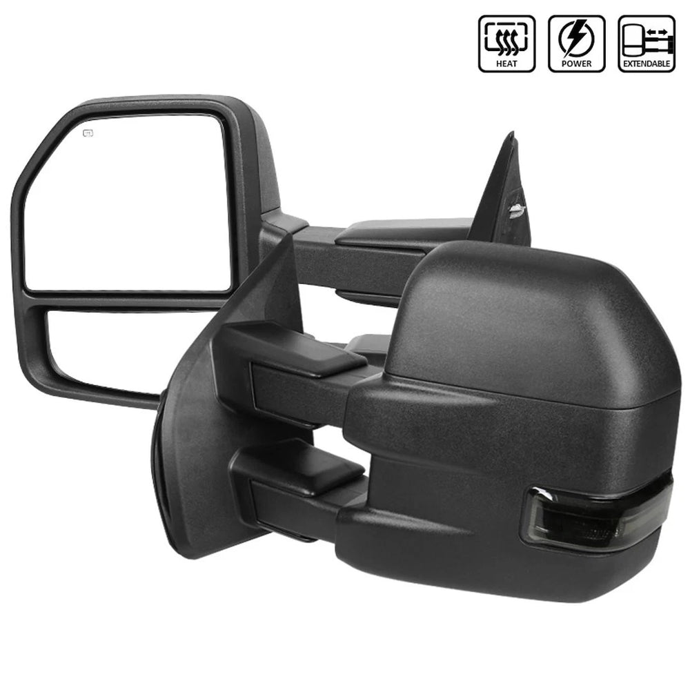 LED PROJECTOR HEADLIGHTS WITH SEQUENTIAL TURN SIGNAL - CLEAR LENS WITH MATTE BLACK HOUSING