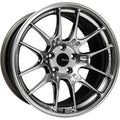 Enkei GTC02 17x8 4x100  42 Offset 66.5mm Bore Hyper Silver Wheel