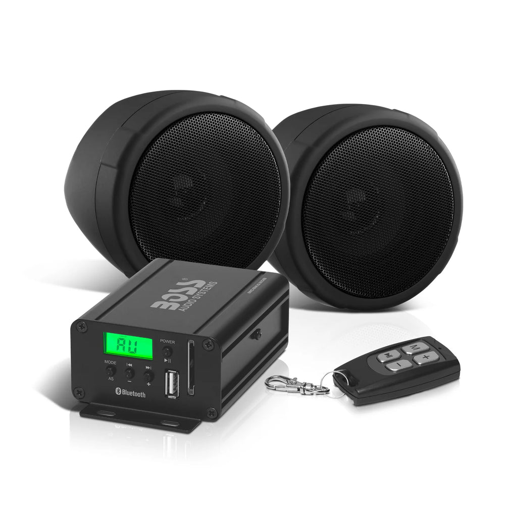 BOSS Audio Systems Motorcycle Speakers and Amplifier Audio Sound System