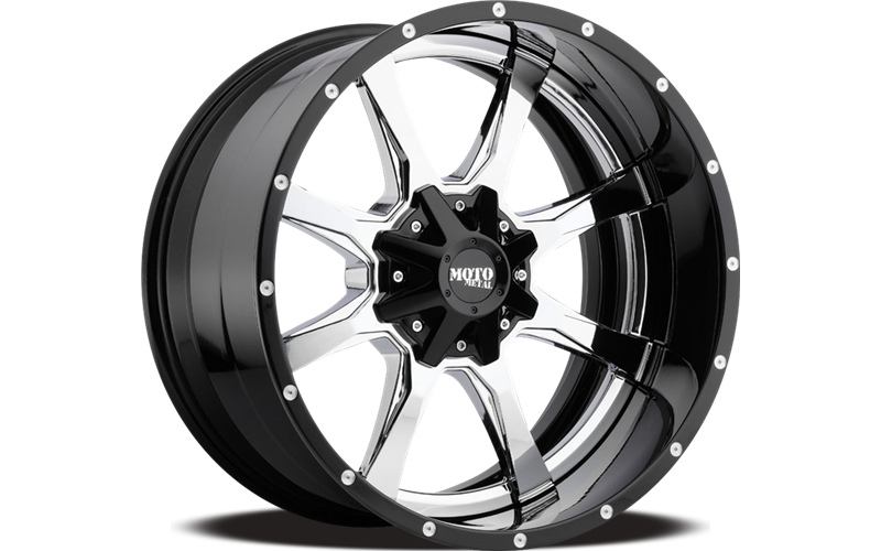 MO201 22X12 5X5.5 CHR BLK MILL LP -44MM