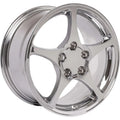 18 IN REPLICA WHEEL CV05 FITS CHEVROLET CORVETTE C5 RIM 18X9.5 DEEP DISH CHROM